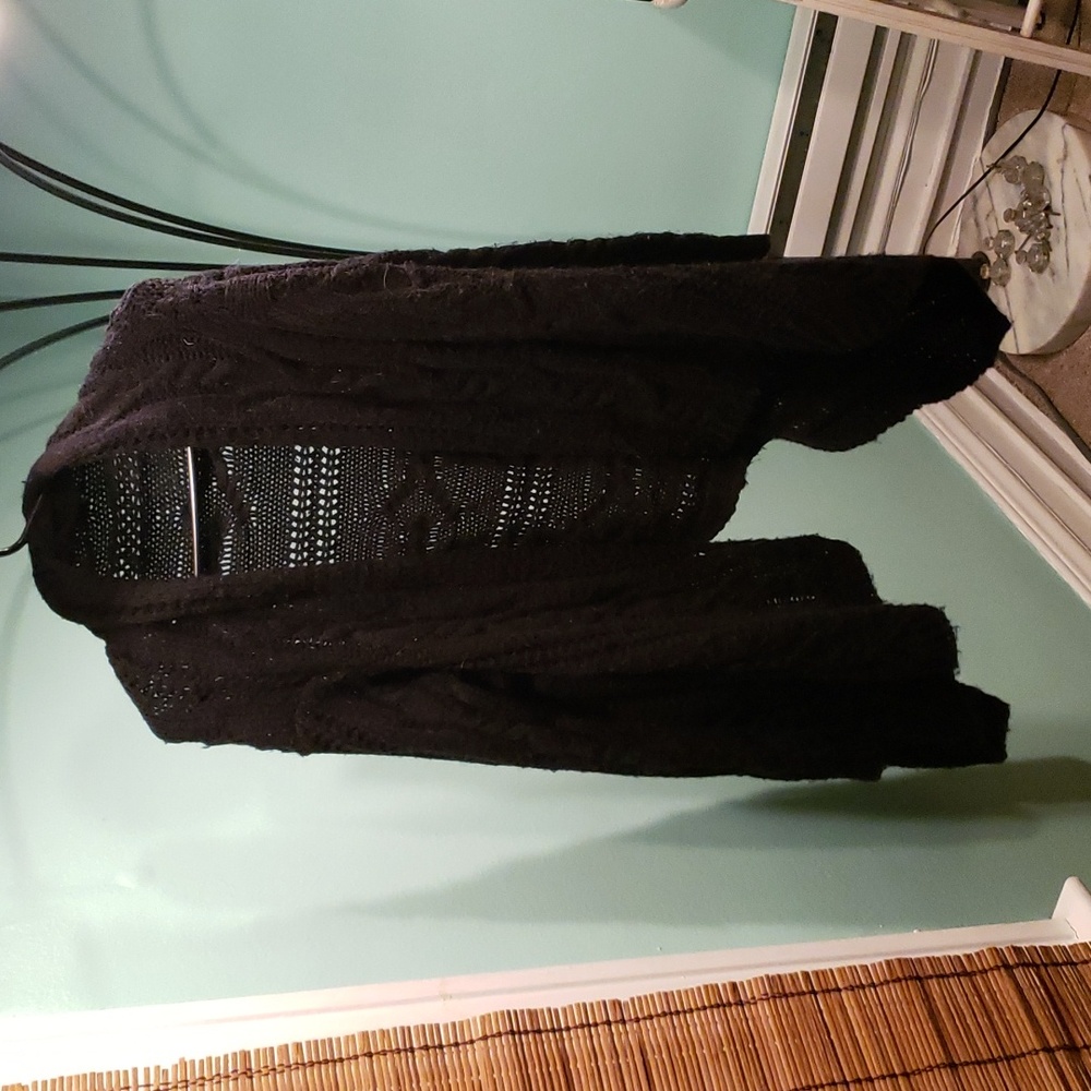 Cable Knit Dark Grey Sweater